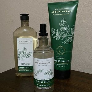 New! Bath and Body Works Aromatherapy Stress Relief set.